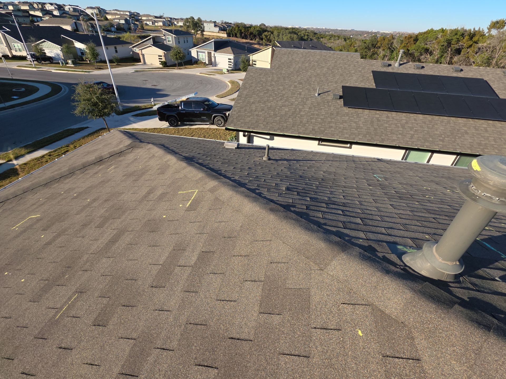 Hail Damage Restoration Including Roof Replacement and Interior Repairs in Austin by Caliber Restoration LLC