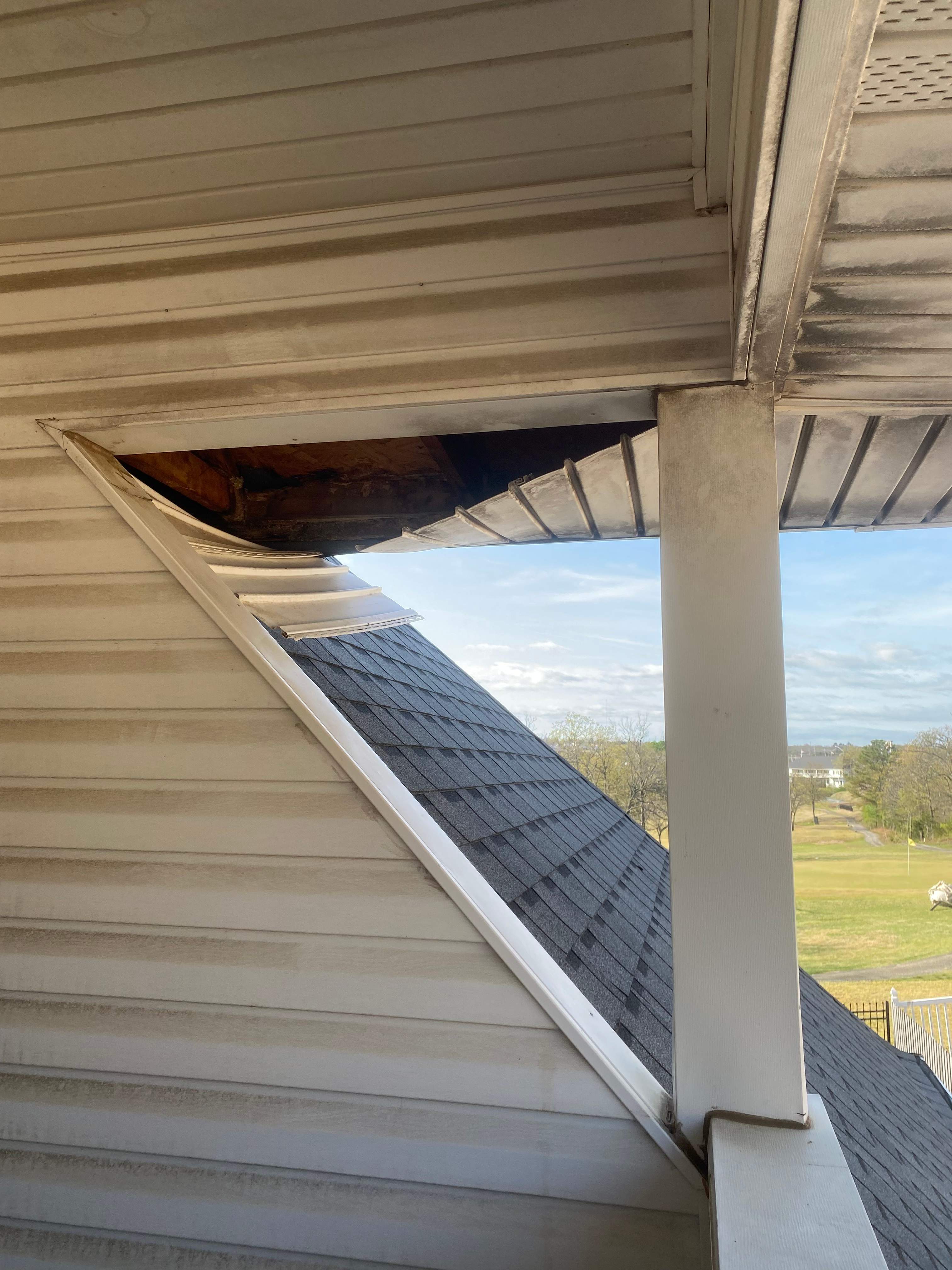 Soffit Repair using Norandex by In & Out Construction & Remodeling, LLC