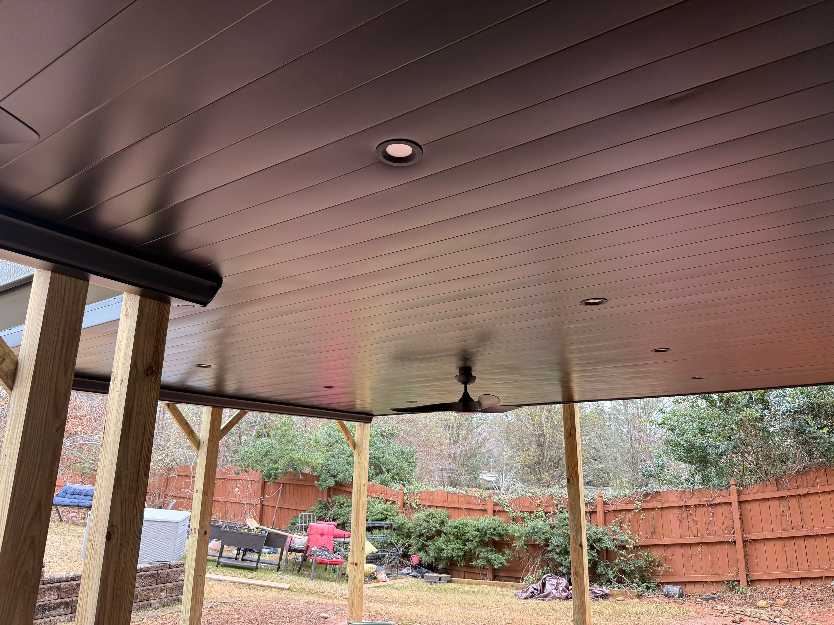 Custom Composite Deck and Covered Gabled Porch in Marietta by Swift Home Renovations