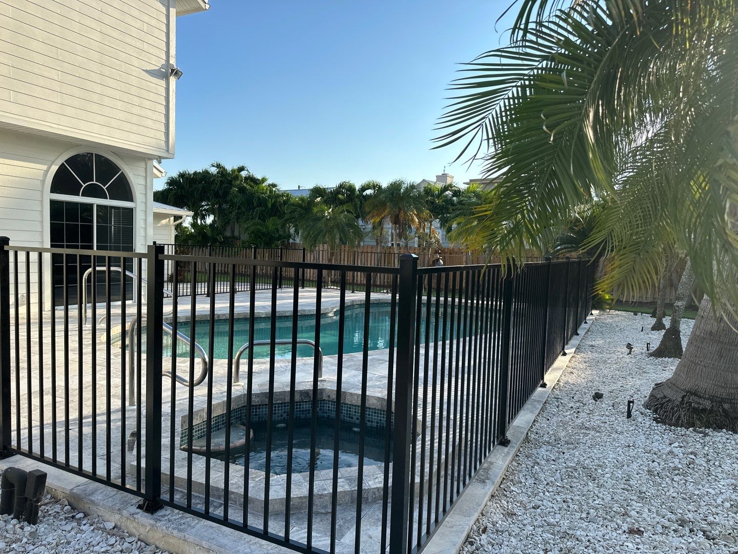 Aluminum Fence Installation using 3 Rail Aluminum Fence by Asap fence and gates, LLC