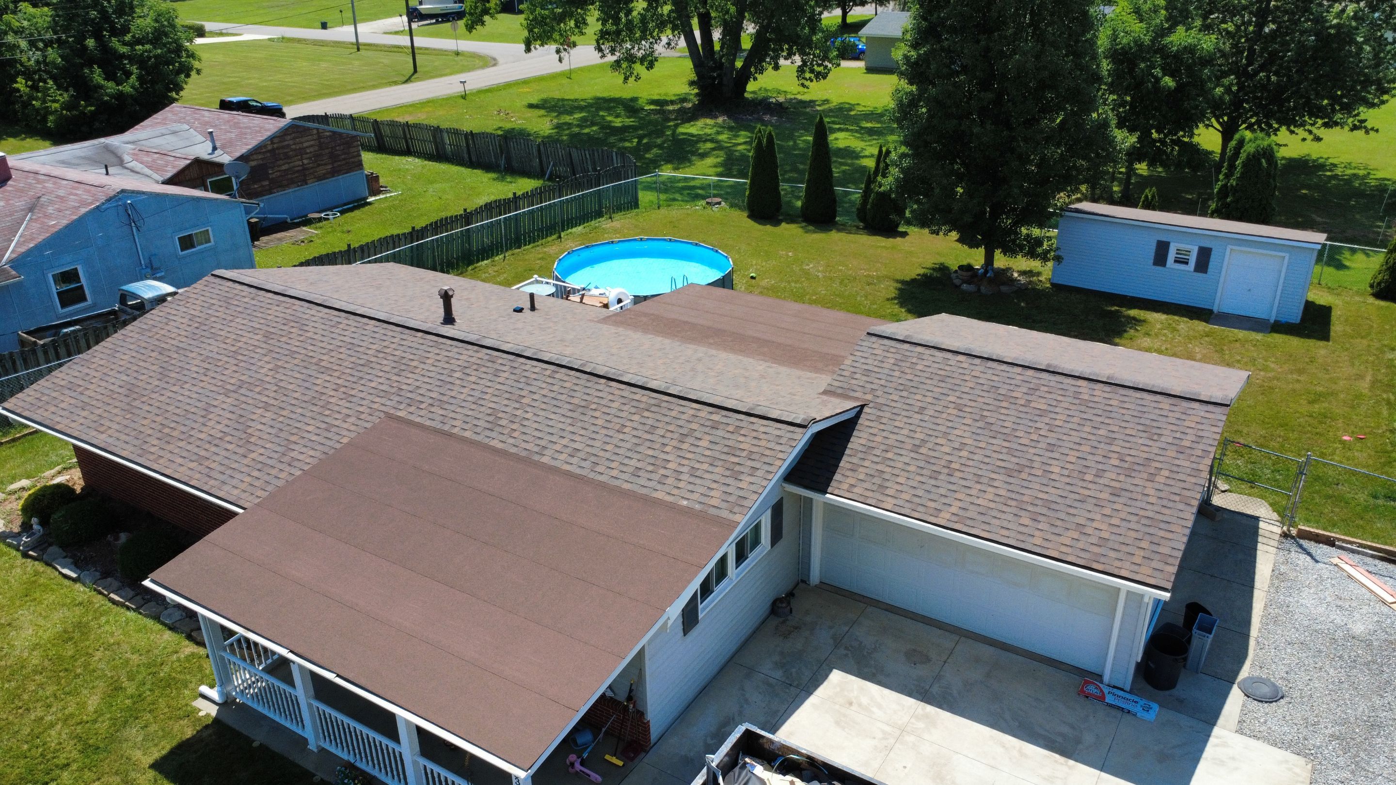 Richard S: Residential Roof Replacement and White Vinyl Siding Installation in Streetsboro by Eagle Eye Roofing