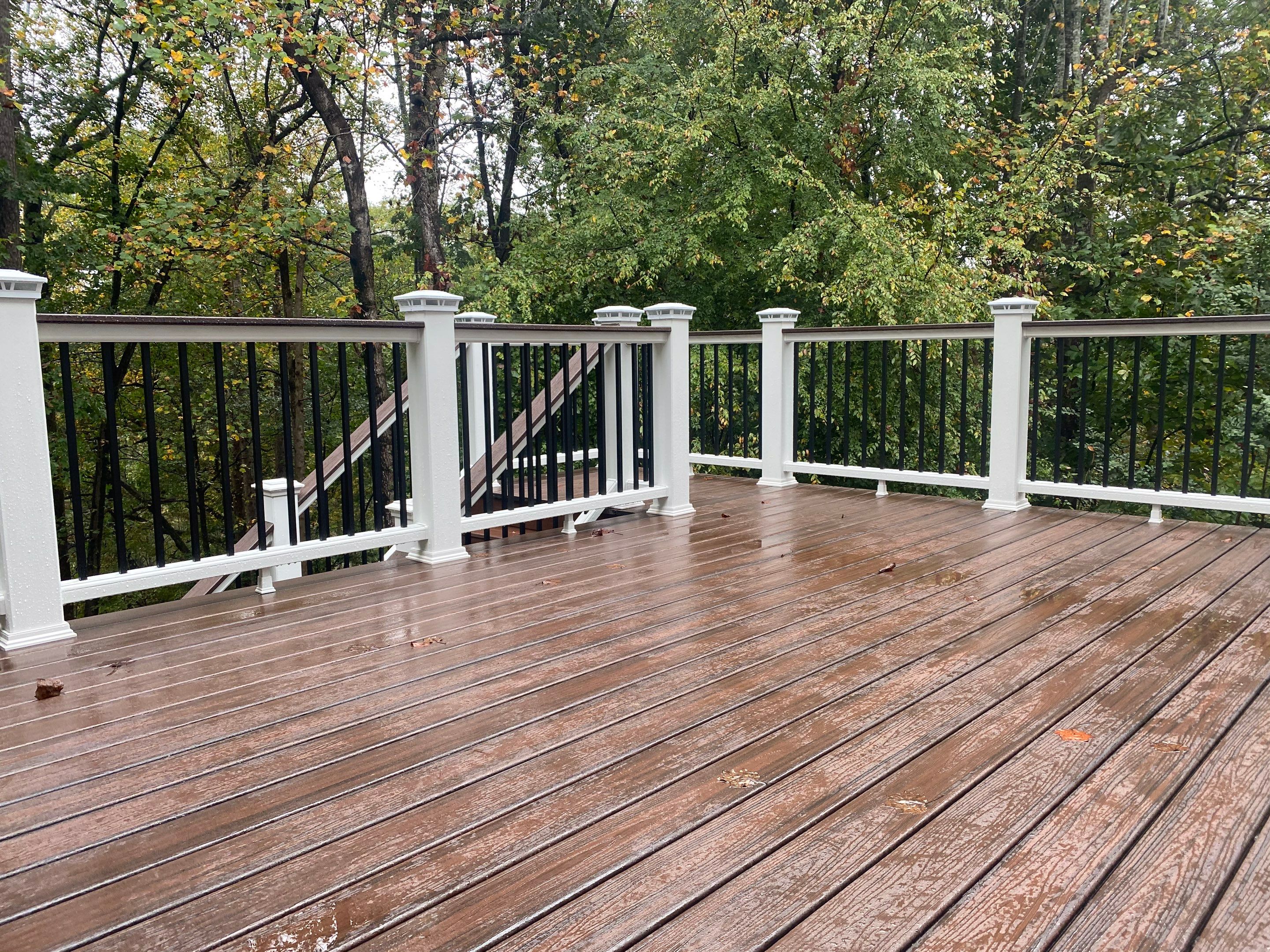 Elevated Screened-in Porch and Composite Deck Construction in Mableton by Swift Home Renovations