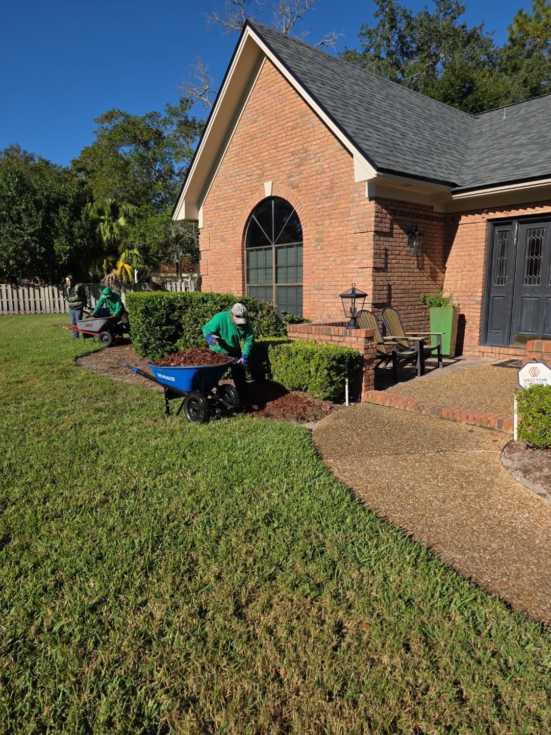 Deerwood Resident | Pine Bark Installation by ProGreen Services