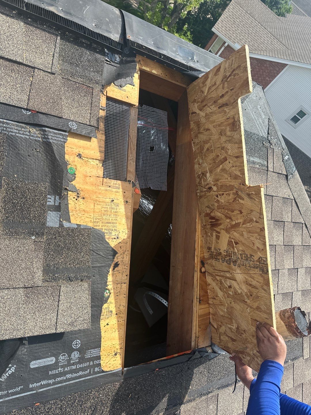 Hail Damage using Owen's Corning Duration (Lifetime) Shingles by Roof Repair Services LLC