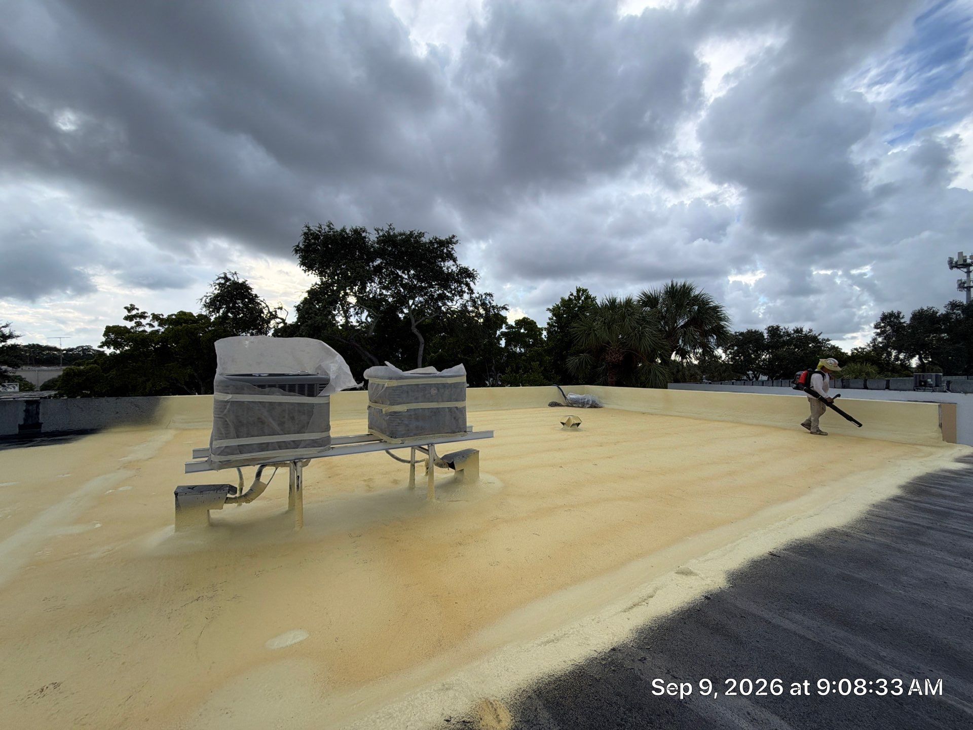 Fort Lauderdale Commercial Roof Restoration with Spray Foam and Silicone Coating by Roof King LLC