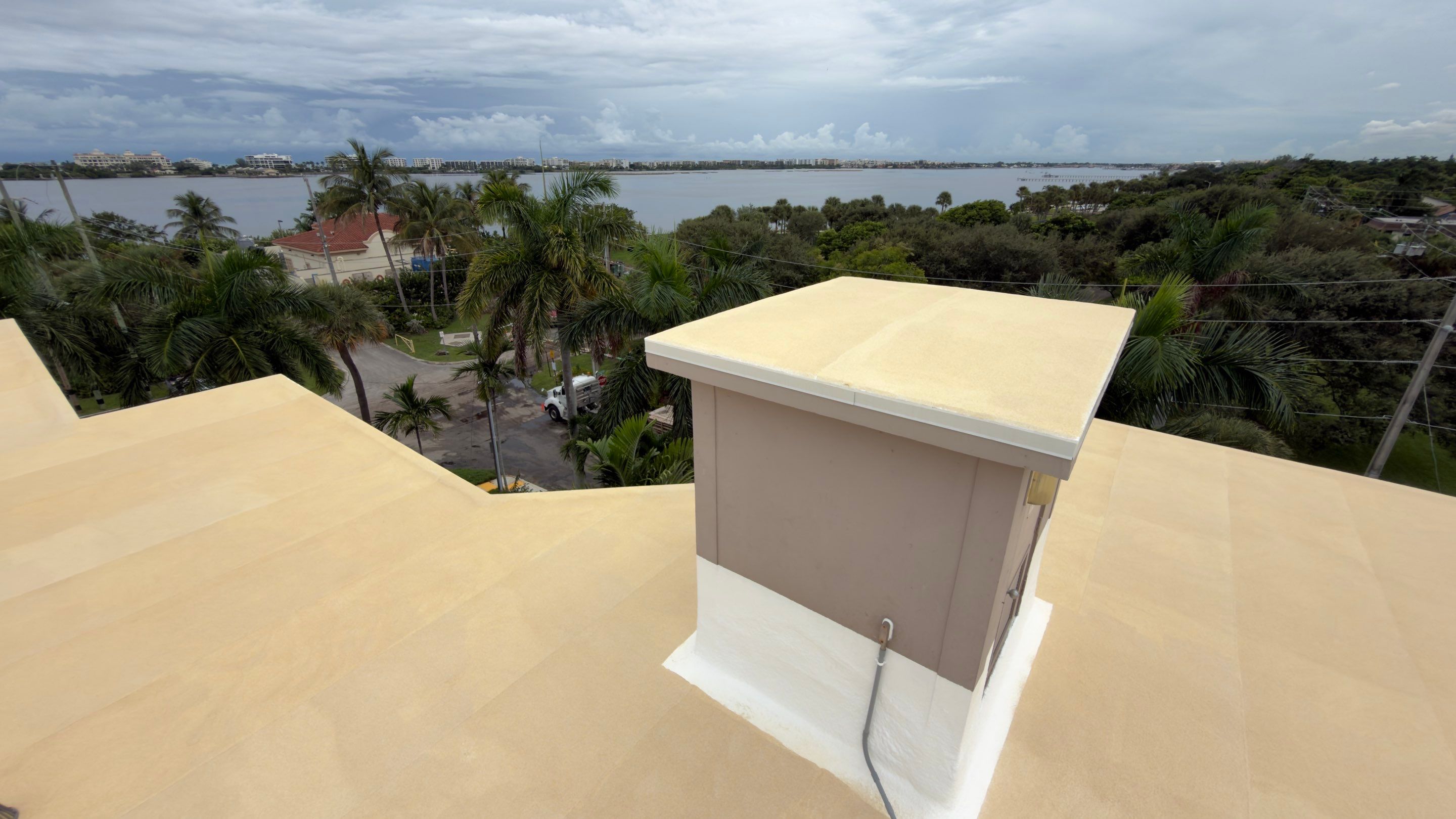 Commercial Roof Restoration for Lake Worth Beach Flat Roof Project by Roof King LLC