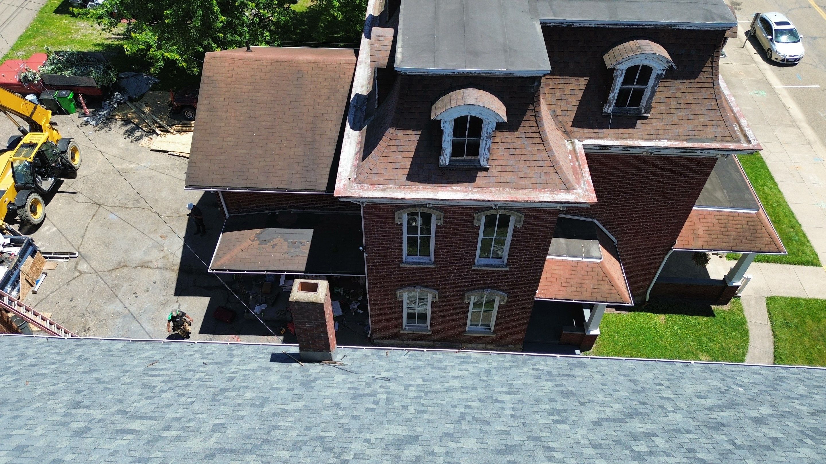 Commercial Roofing Installation using Duration Series Shingles - Estate Gray by RoofX 