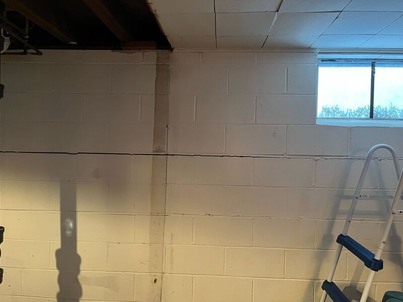 Bowing wall repair with Fortress Invisibeams by ACE Waterproofing & Basement Solutions