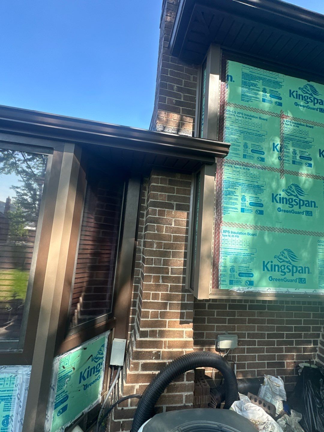 Siding Installation using Ascend 7" Composite Flagship Brown by 180 Contractors