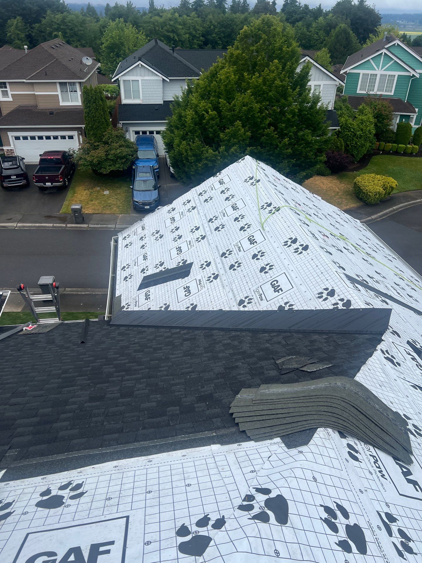 Residential Roofing Installation using GAF UHDZ Shingles by Roofing Formula LLC