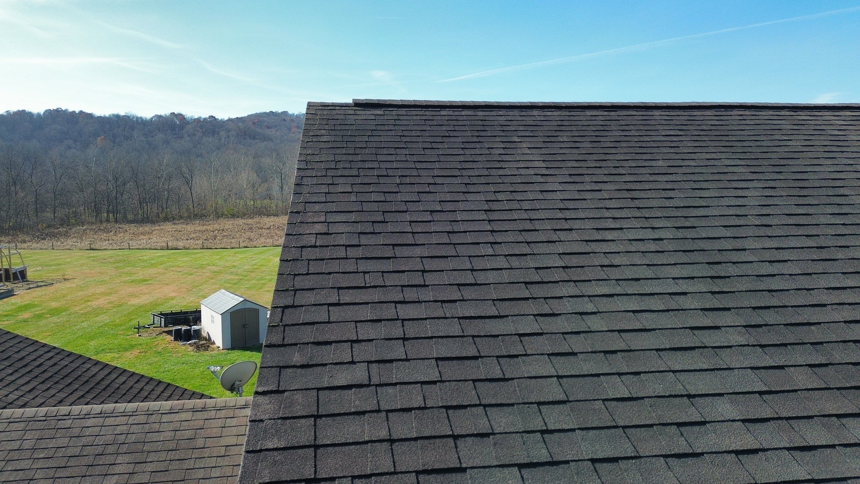 Residential Roofing Installation using Performance Panel Metal - Frost Black by RoofX 