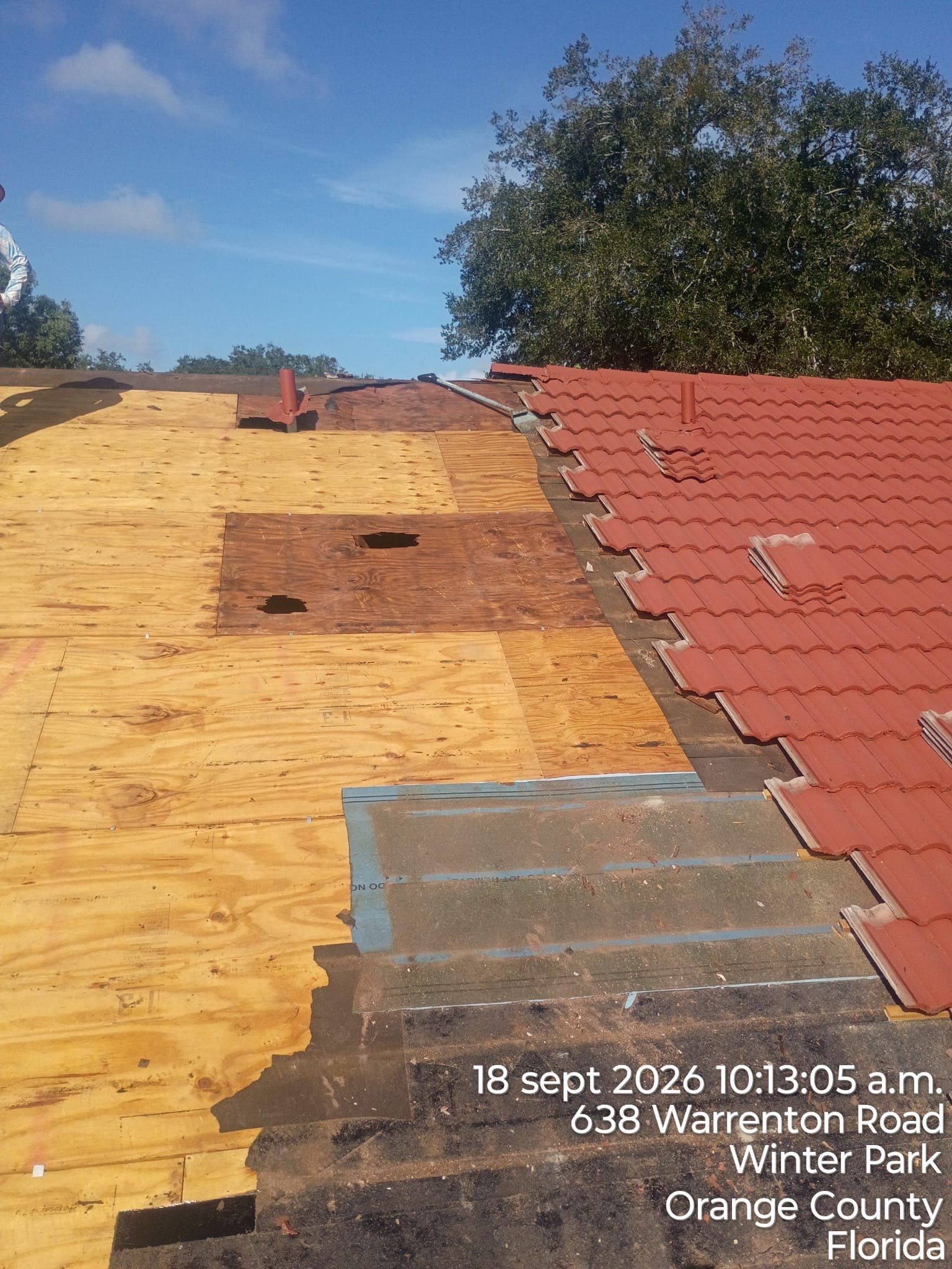 Residential Tile Roof Replacement and Gutter Installation in Winter Park by Pinnacle Roofing Group