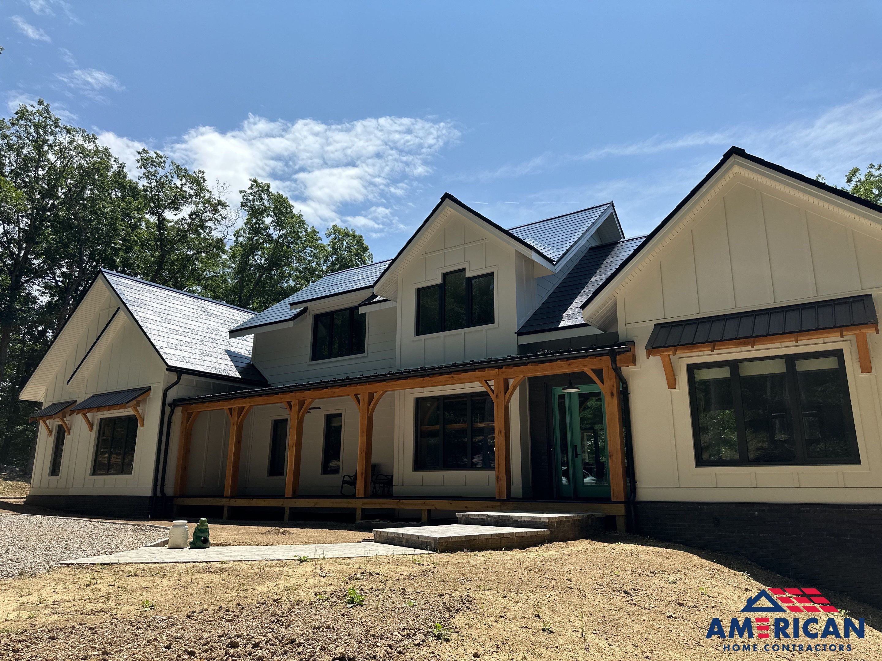 New Construction with Tesla Solar Roof + Powerwall by American Home Contractors