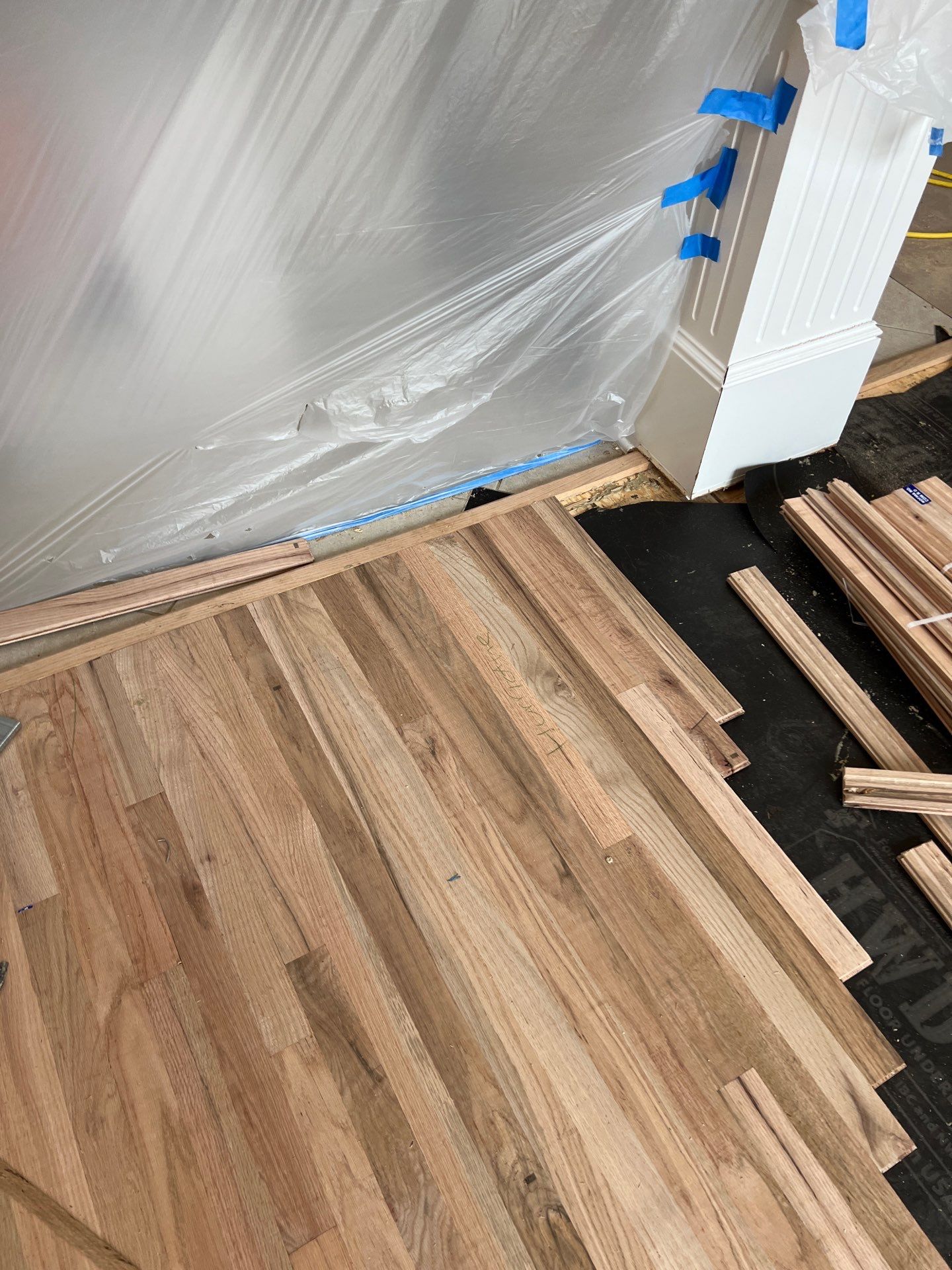 In Progress - Insurance replaced all hardwoods by Bernard Hardwood Floors