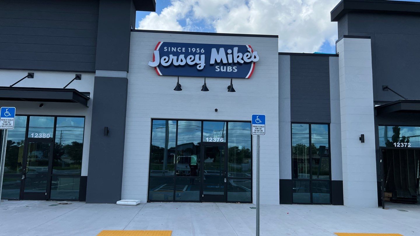 Channel Letters on Backer for Jersey Mikes by SignCrafters