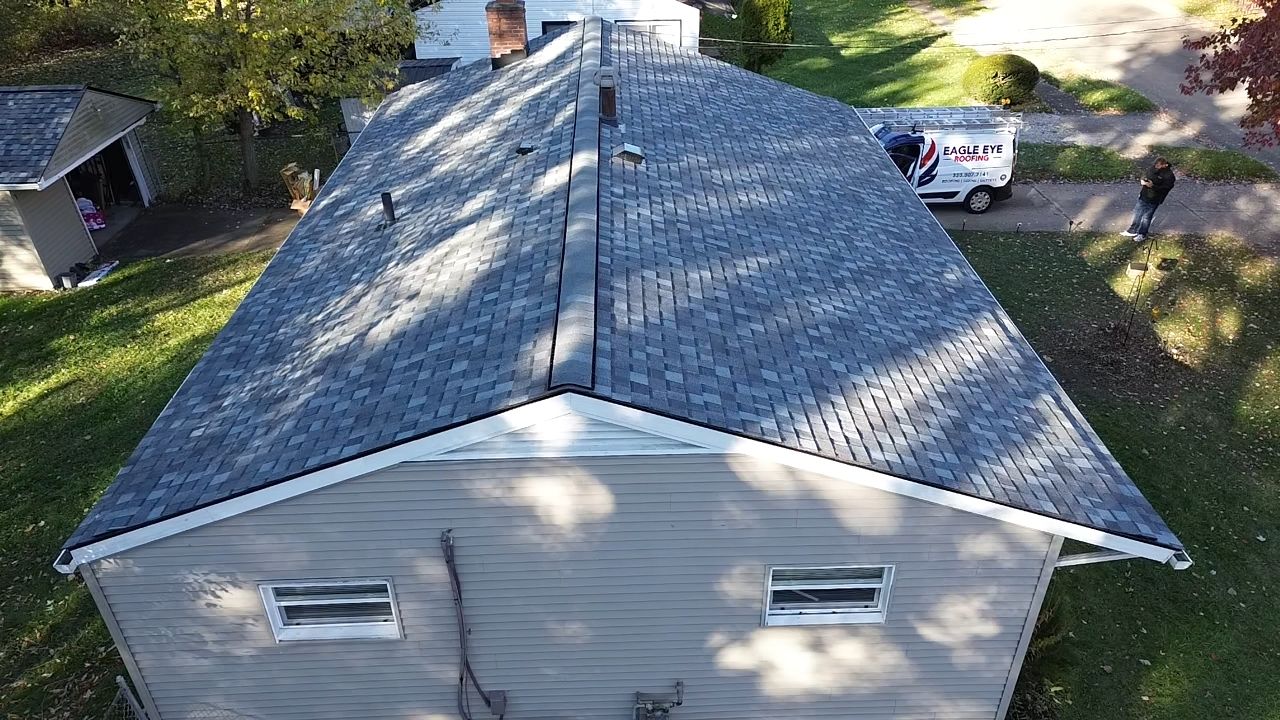 Atlas Pinnacle, Color, Coastal Granite, Drip Edge, Color, Black by Eagle Eye Roofing