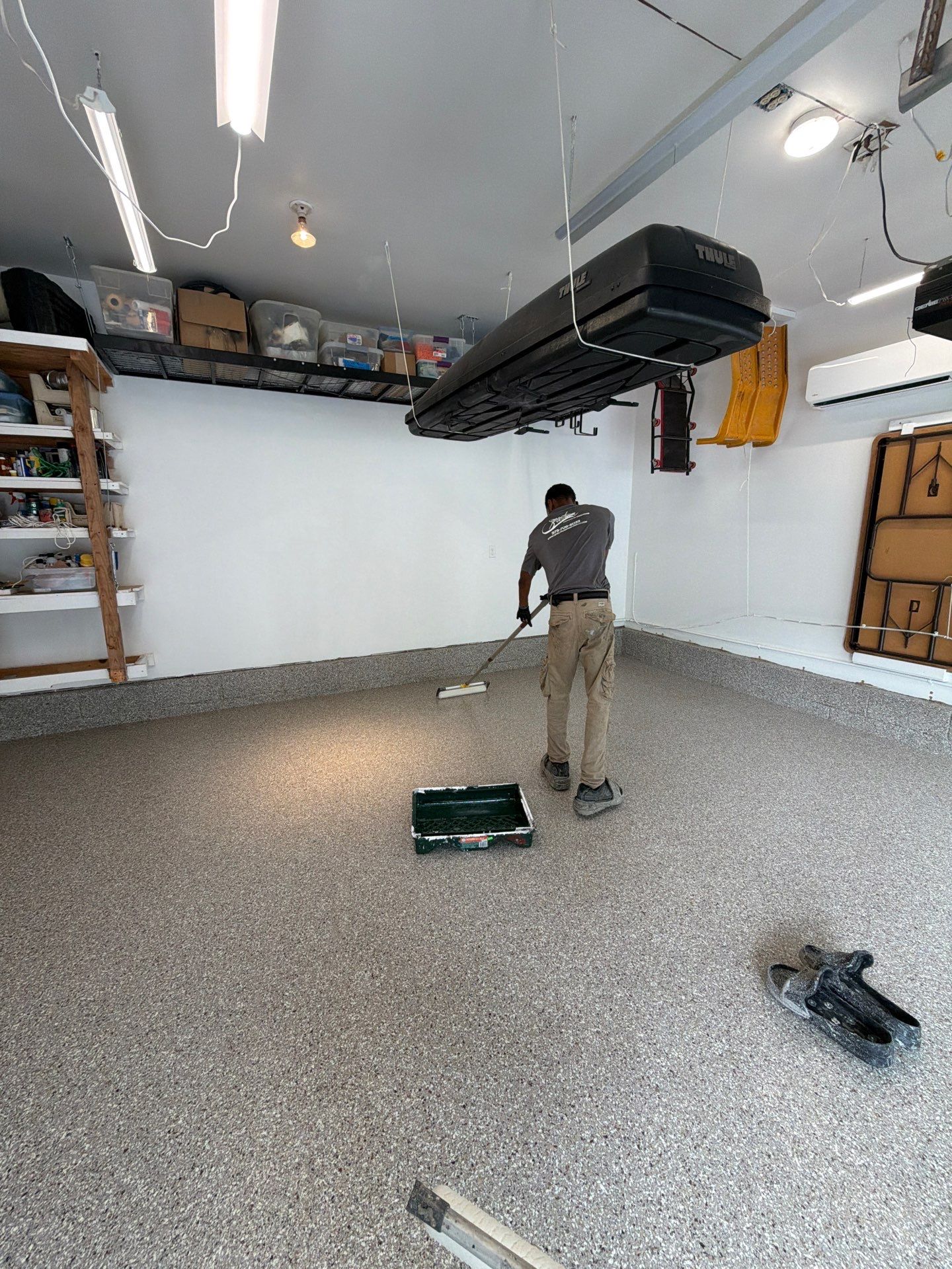 Garage Floor Coating and Crack Repair in Ramsey, New Jersey by Spectrum Painting, LLC