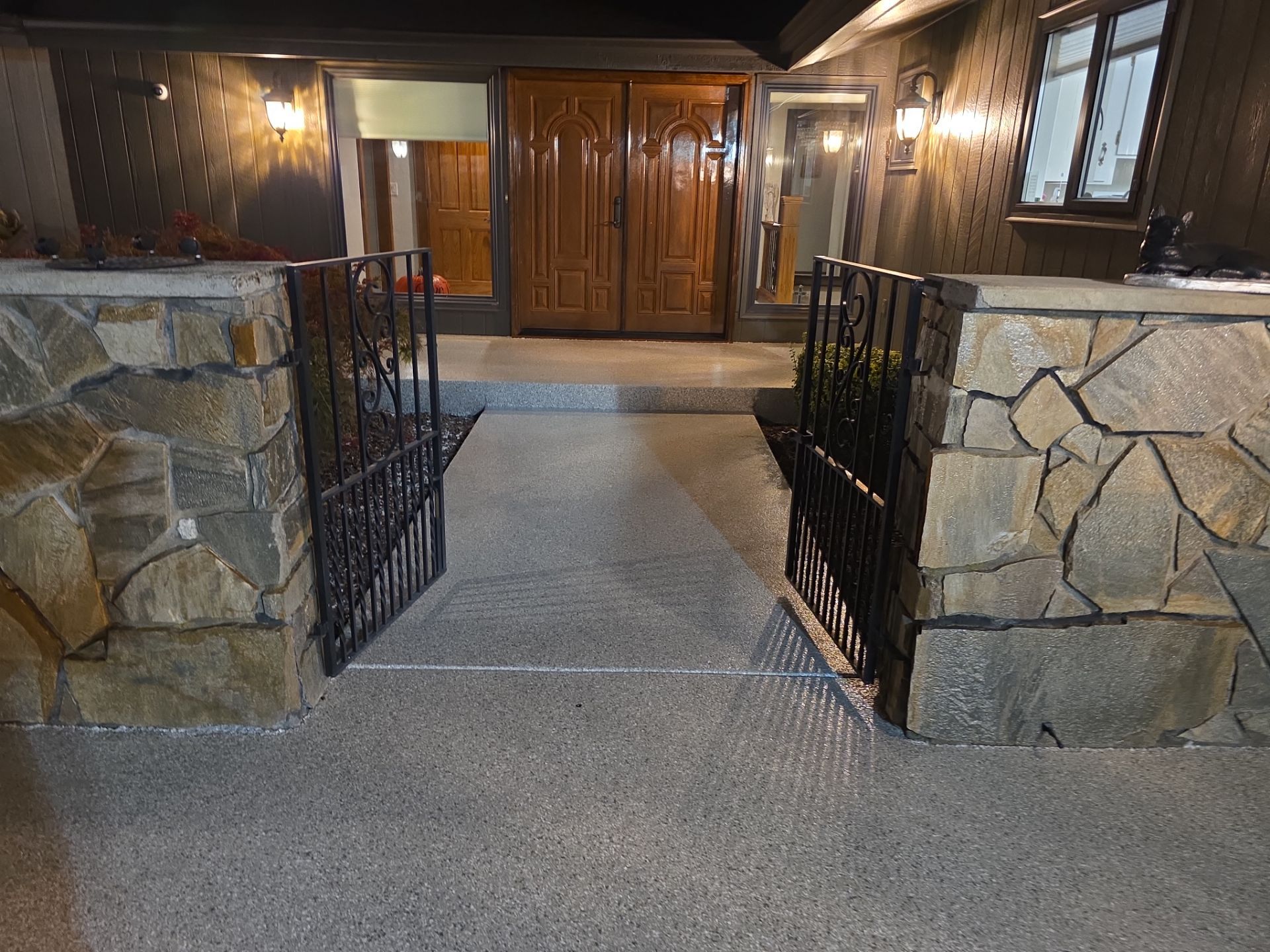 Garage and Entryway Concrete Coating Transformation in Clarkston Washington by Croc Coatings, LLC