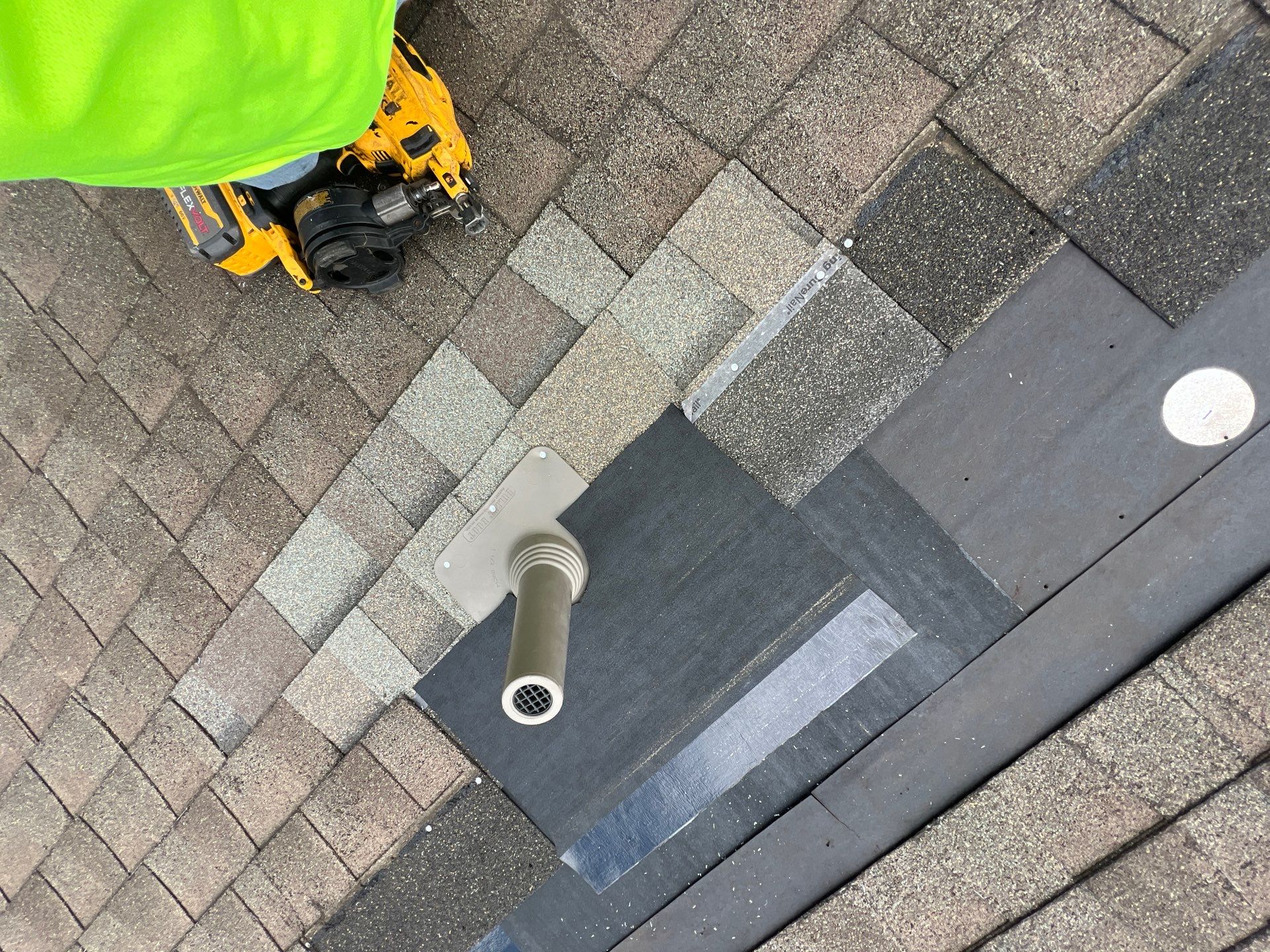 Hail Damage using Owen's Corning Duration (Lifetime) Shingles by Roof Repair Company