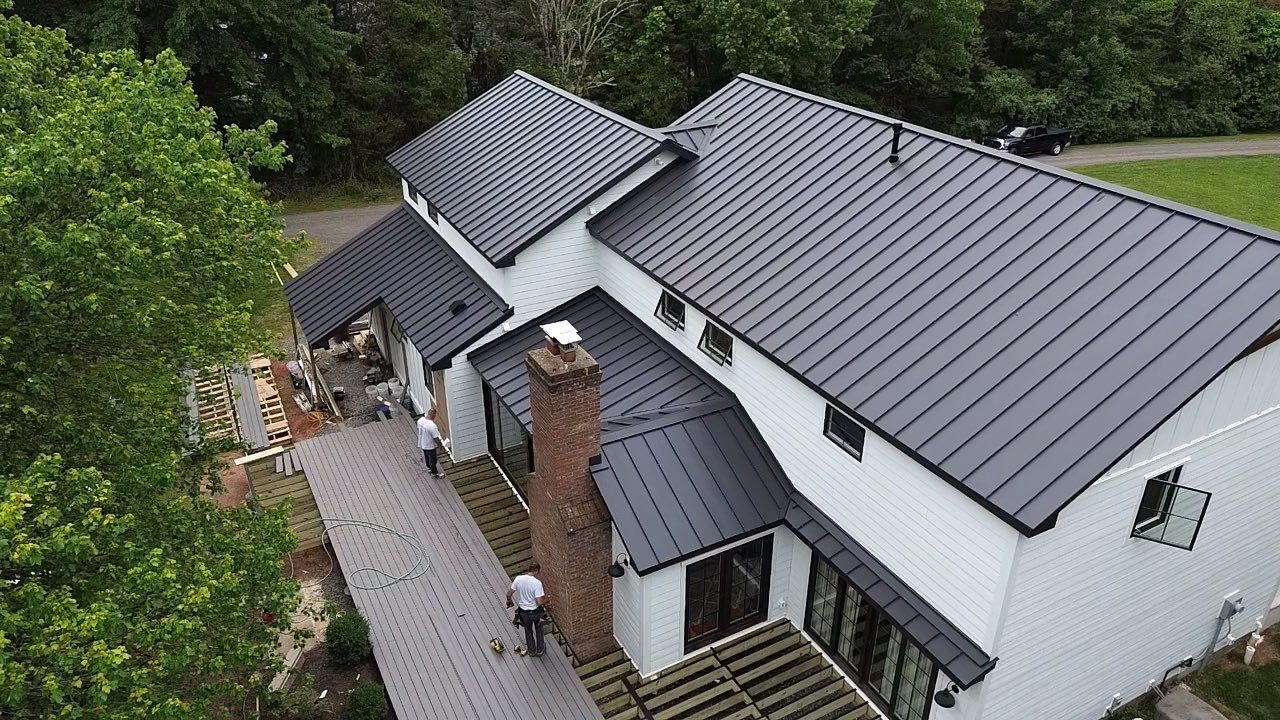 Gorgeous Standing Seam Roof Color Black by CMNG LLC