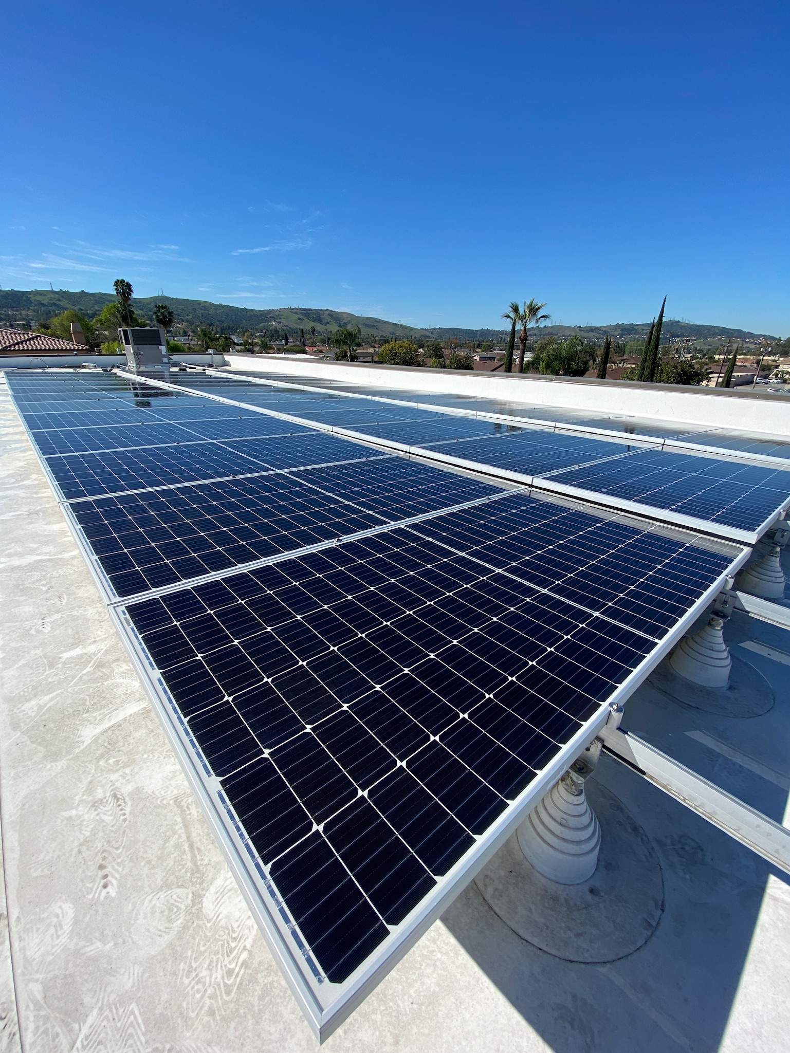 Commercial Solar Panel Cleaning in Rowland Heights by Palm Coast Solar Cleaning