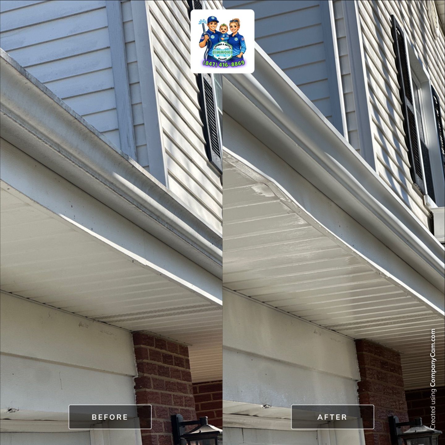 Project in Glenview by Simmons Power & Soft Washing