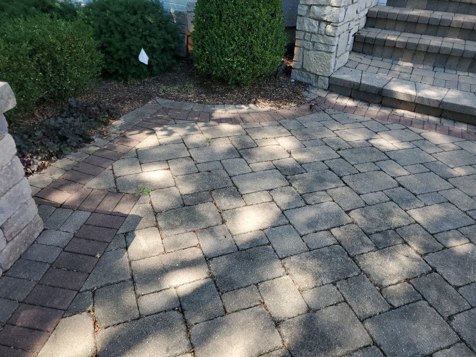 Brick paver clean, sand and seal.  using Surebond SB-1300 by Northern Power Washing LLC.