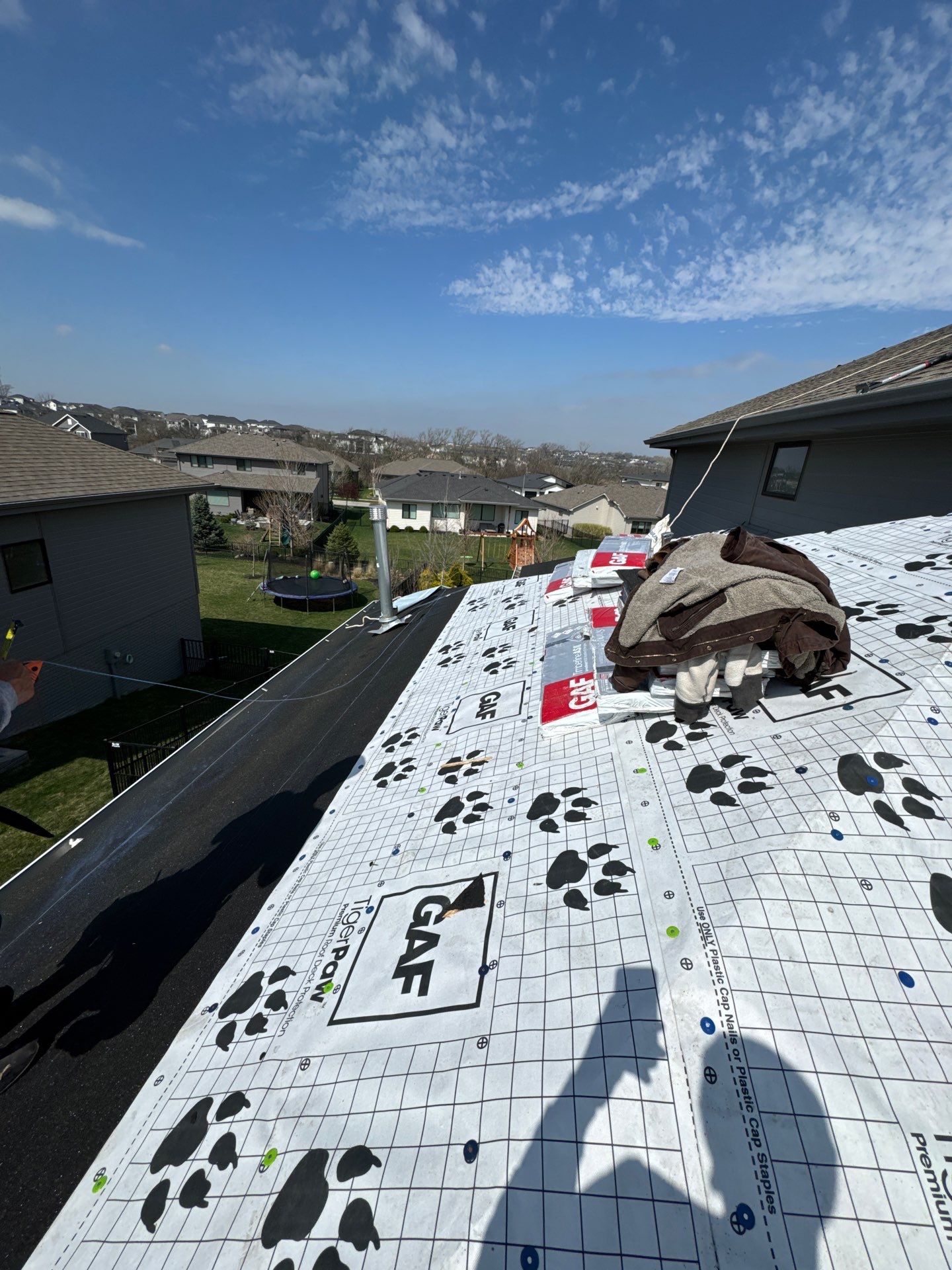 Residential Roof Restoration and Interior Ceiling Leak Repair in Omaha by Crows Roofing LLC