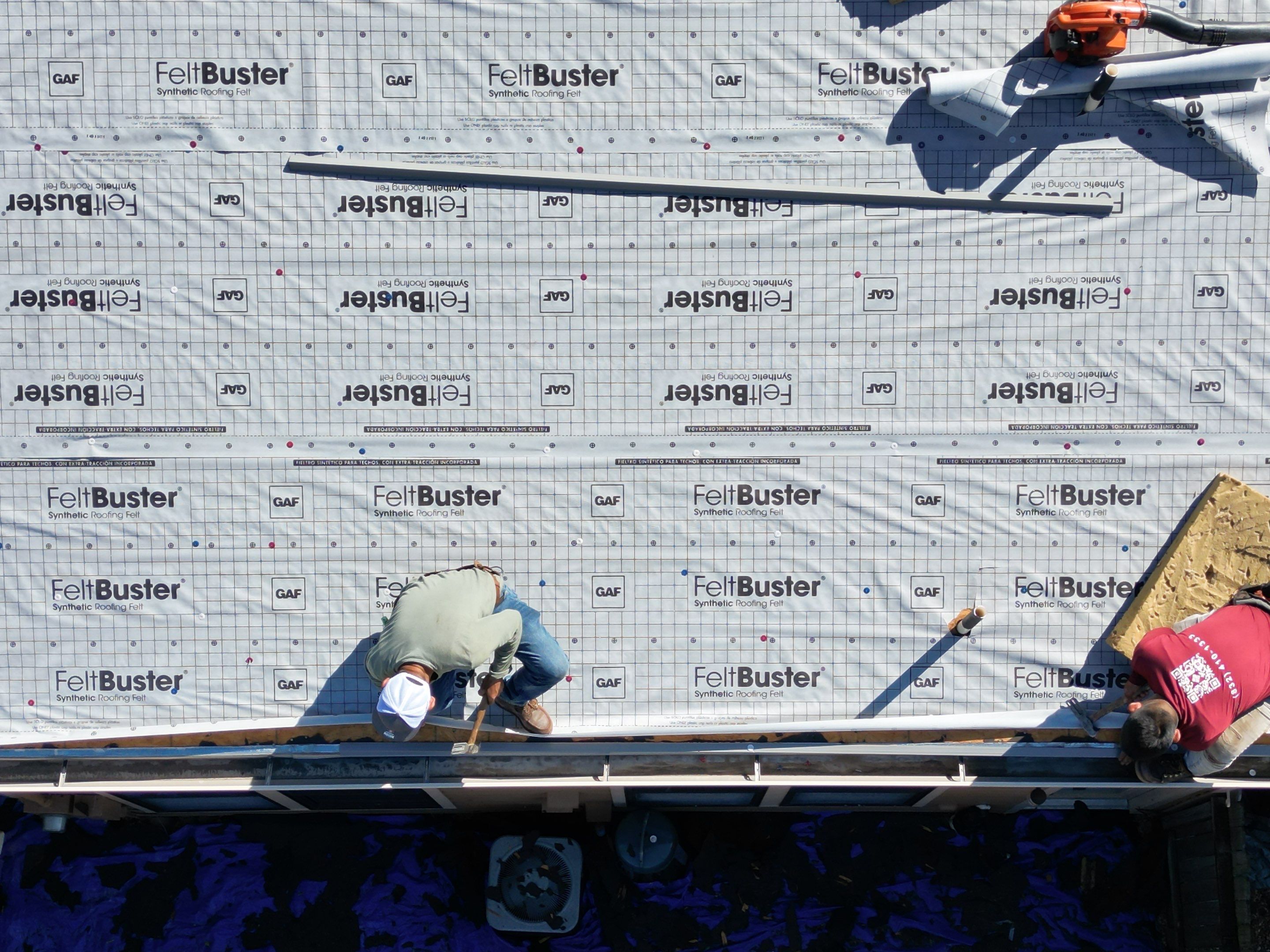 Residential Roofing Installation using GAF HDZ by V General Contractors 