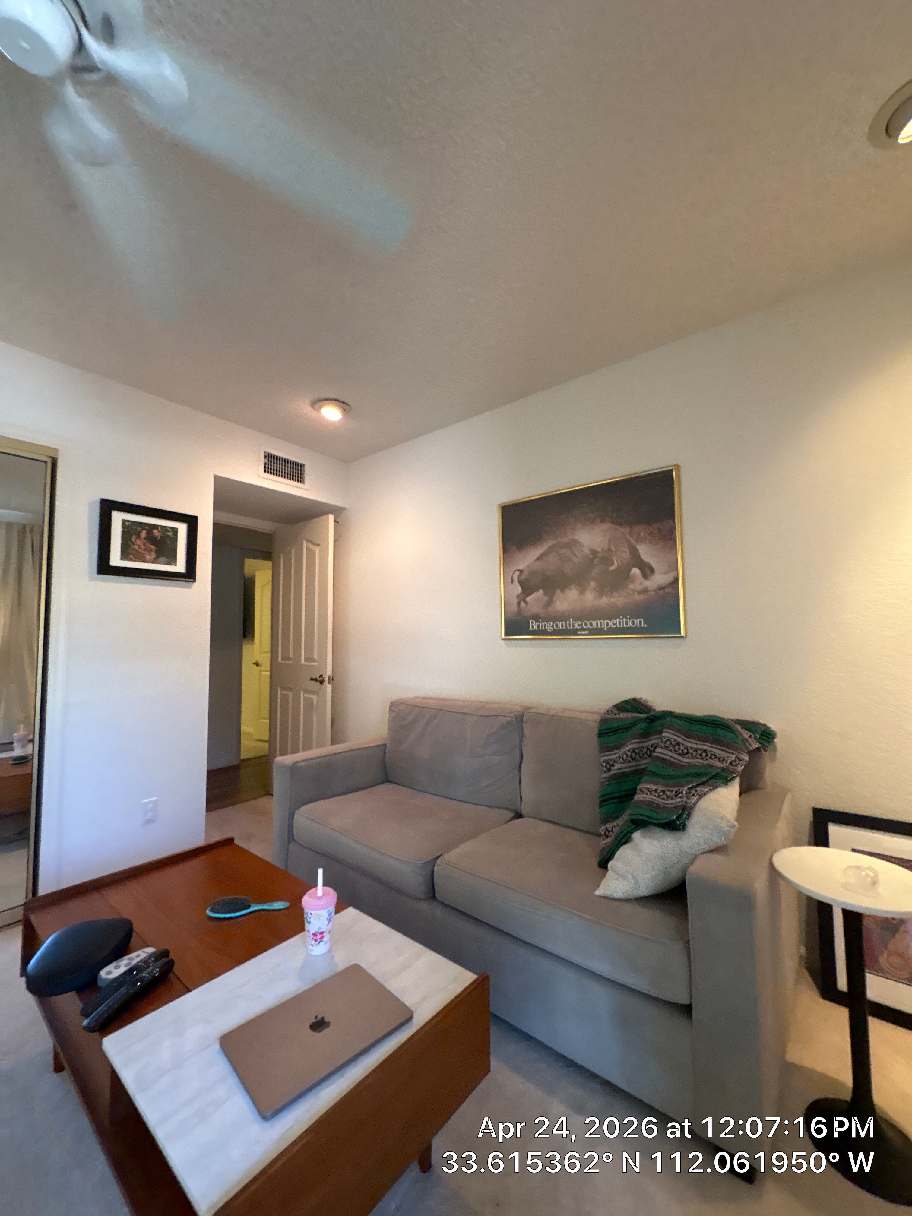 Custom Triple TV Mounting and Home Office Setup in Phoenix by CompanyCam Sales Demo