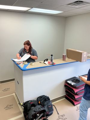 Dallas Office Interior Restoration and Commercial Carpet Tile Installation
