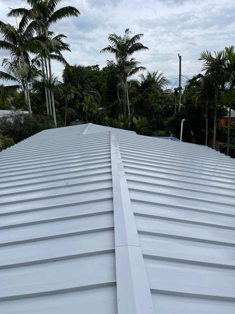 Metal Roof - Galvalume - Regal White by Istueta Roofing