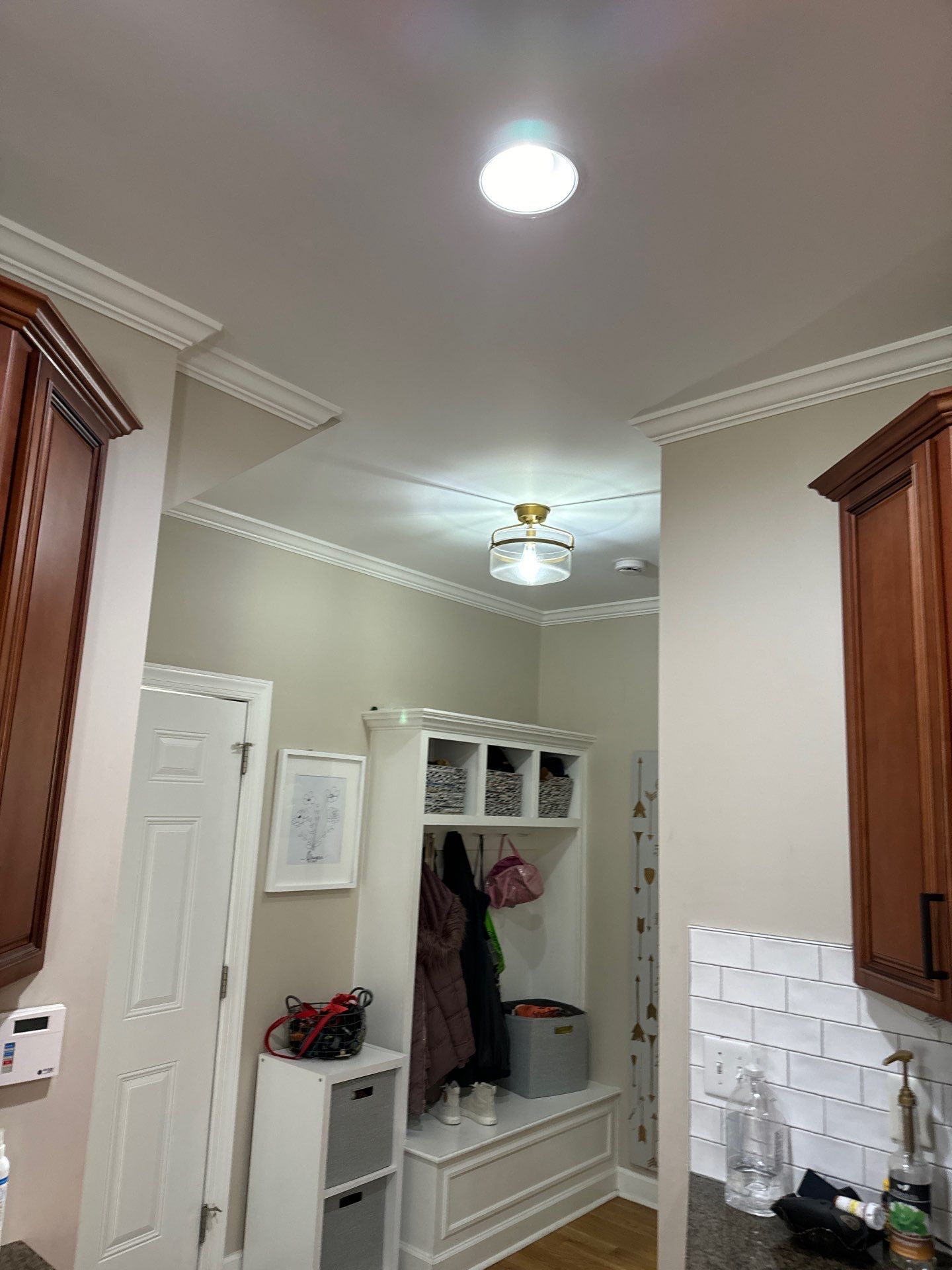 Drywall damage repair and repaint by GonzalezPainters & Contractors Inc 