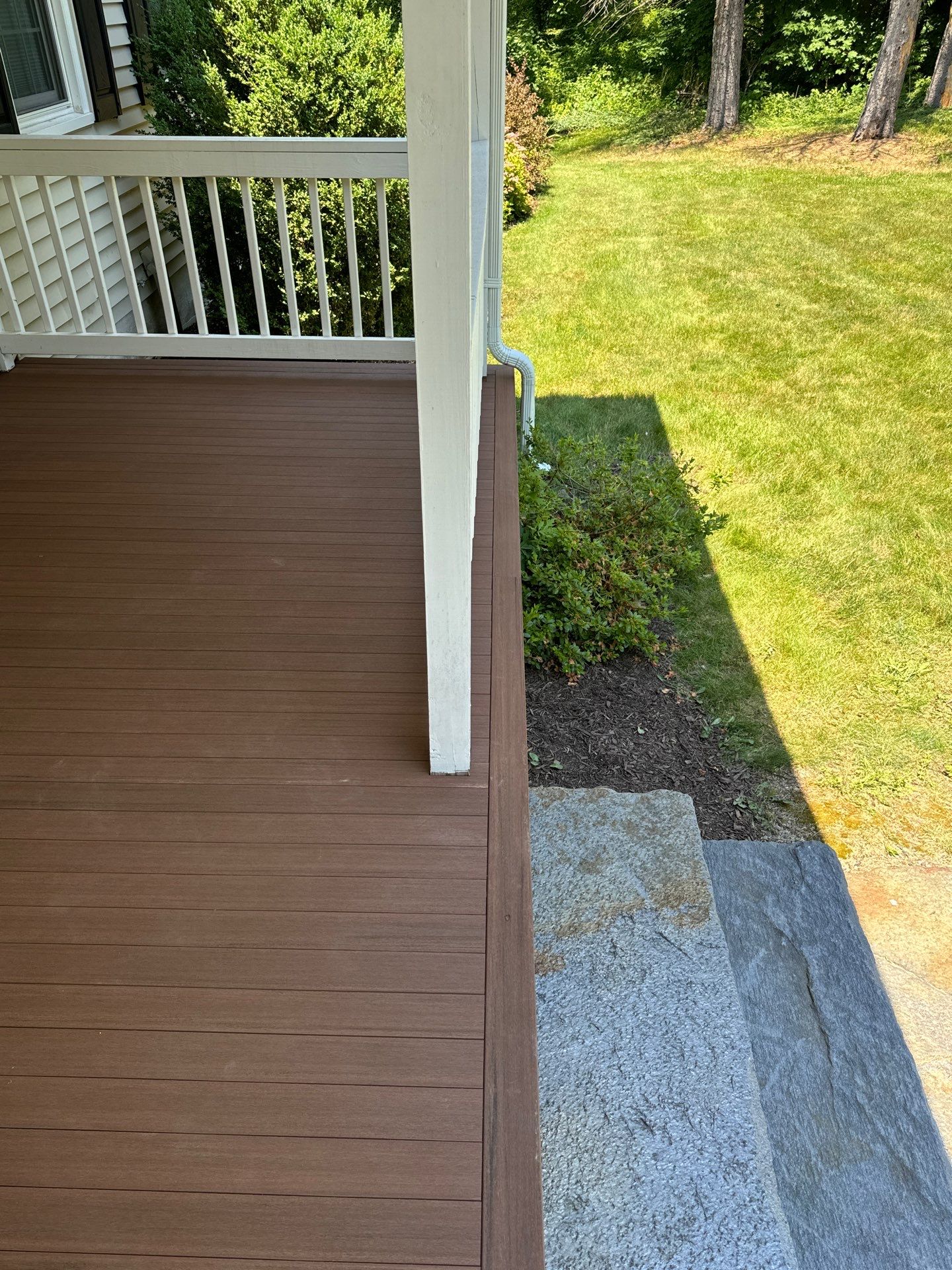 Front Porch Upgrades using TimberTech Advanced PVC Porch Collection by Chagnon Building & Remodeling LLC