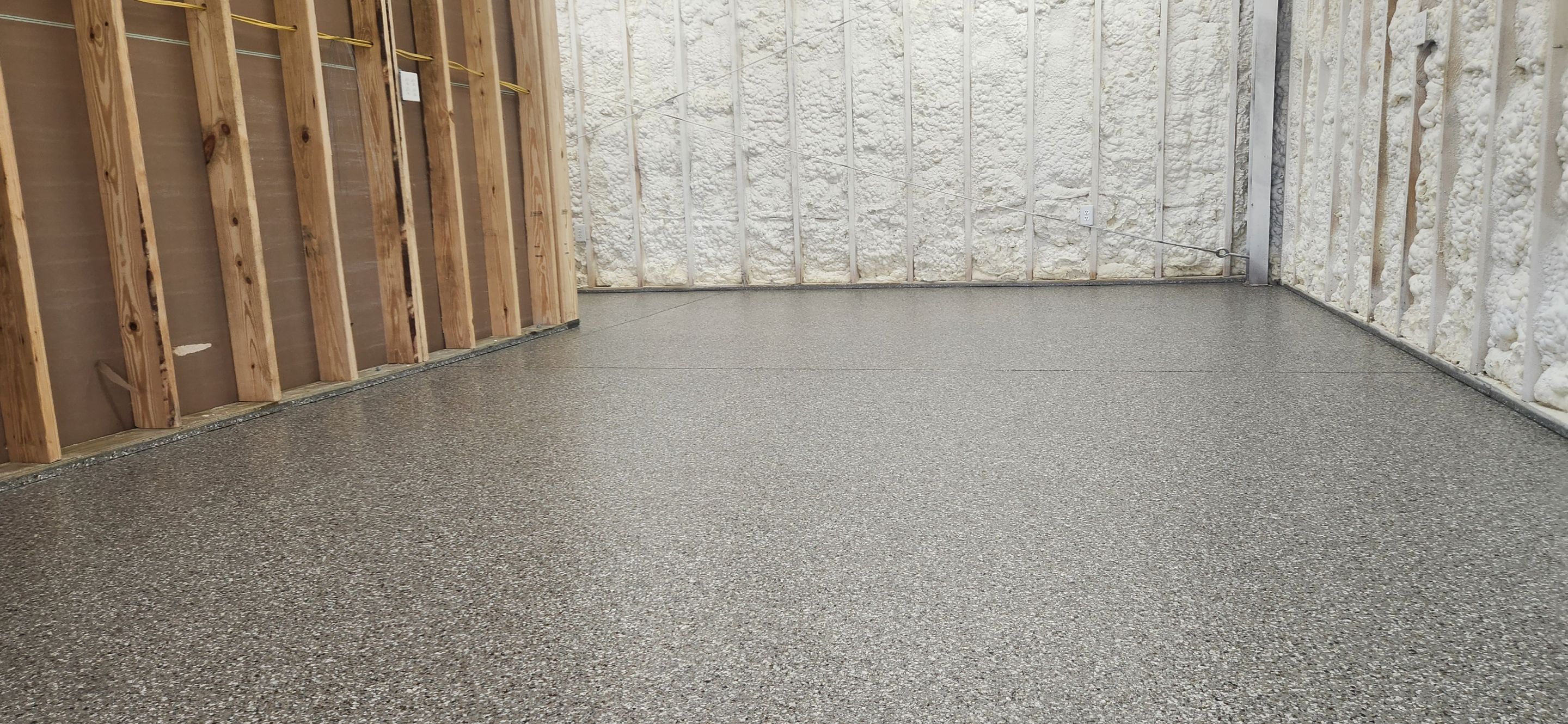 Church Storage Room & Bathroom Using Creekbed by Elite Floor Solutions