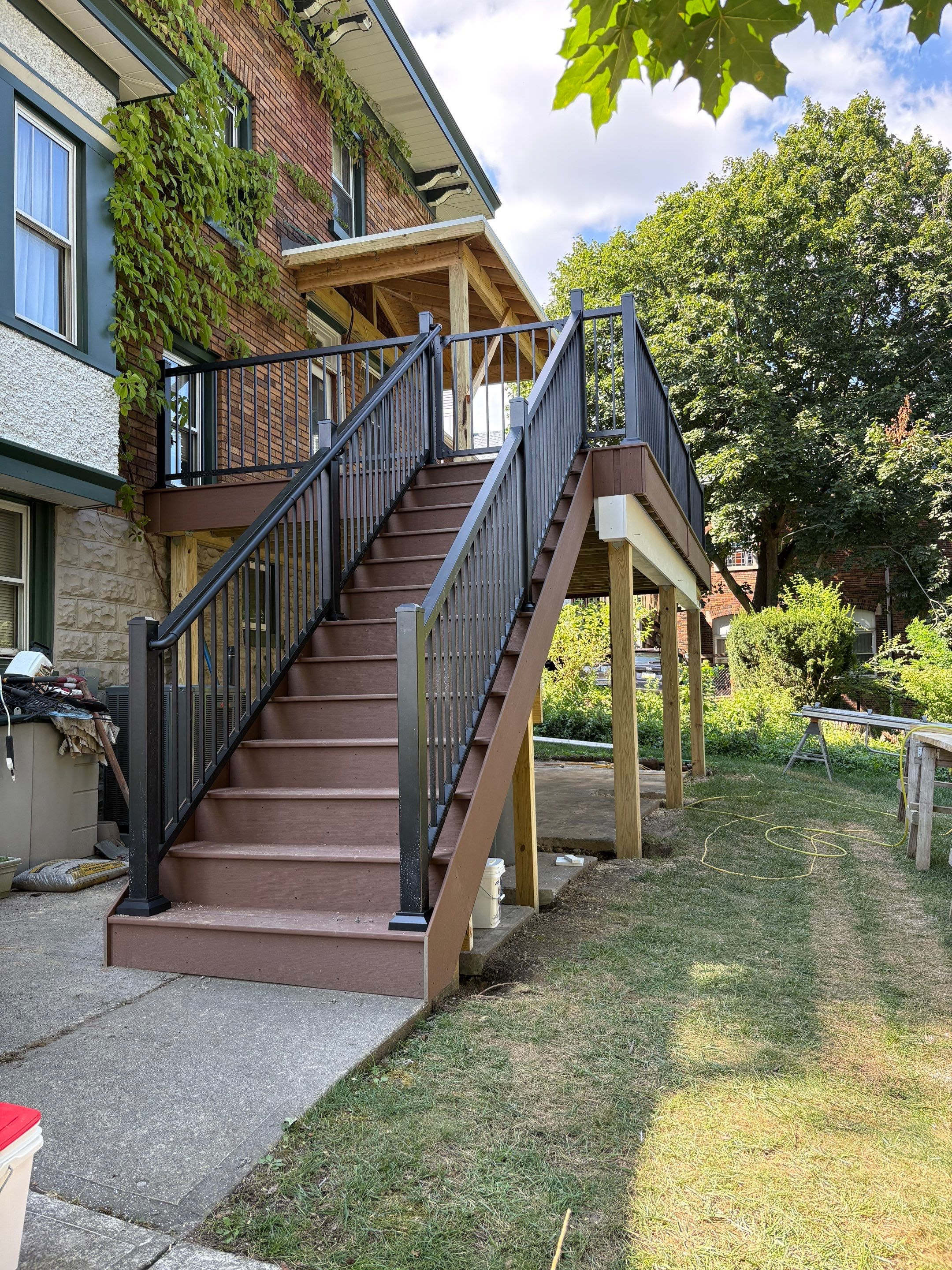 Deck and Roof build  by Cousins Roofing Siding & Decks