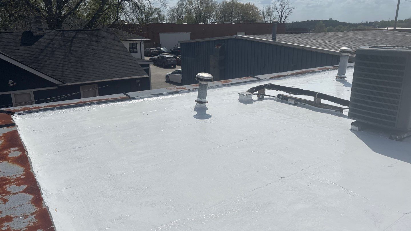 Silicone Roof Coatin by Just In Time Roofing and Restoration