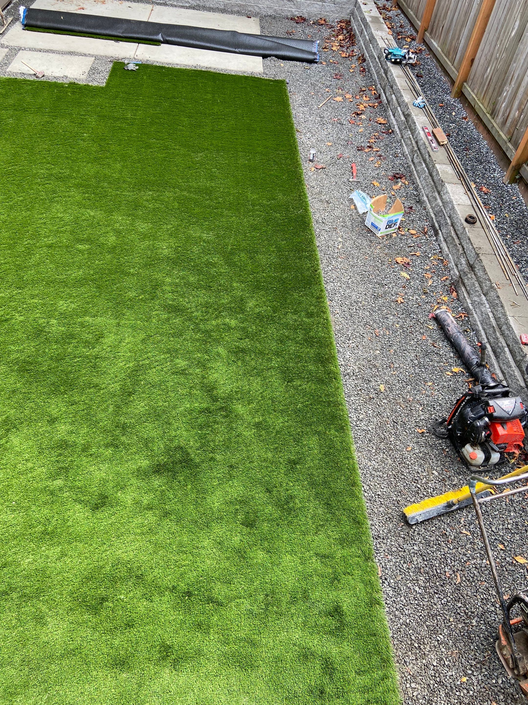 Turf Installation, Retaining Wall & Concrete Walkway | Seattle  by Jireh Asphalt & Concrete Inc 