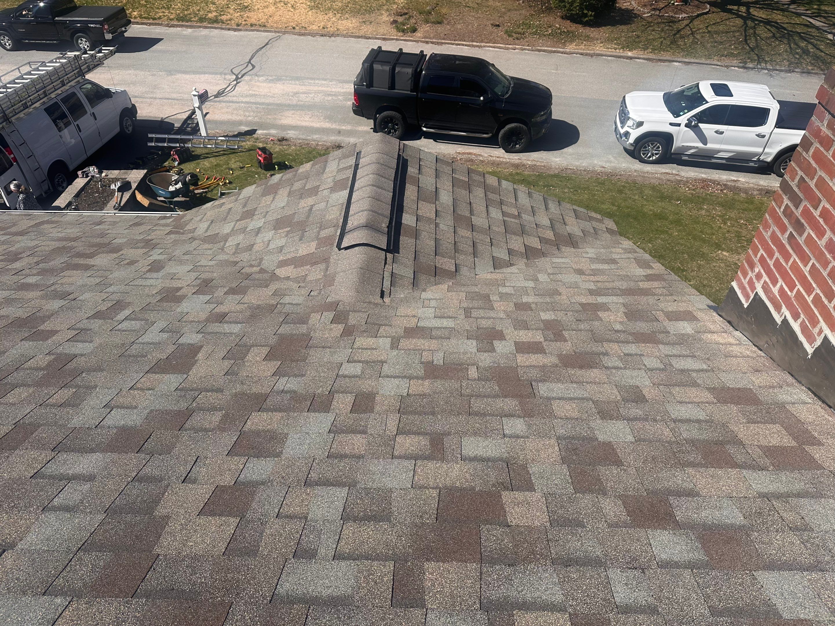 Full Residential Roof Replacement and Chimney Reflashing in Nashua by Tall pine roofing