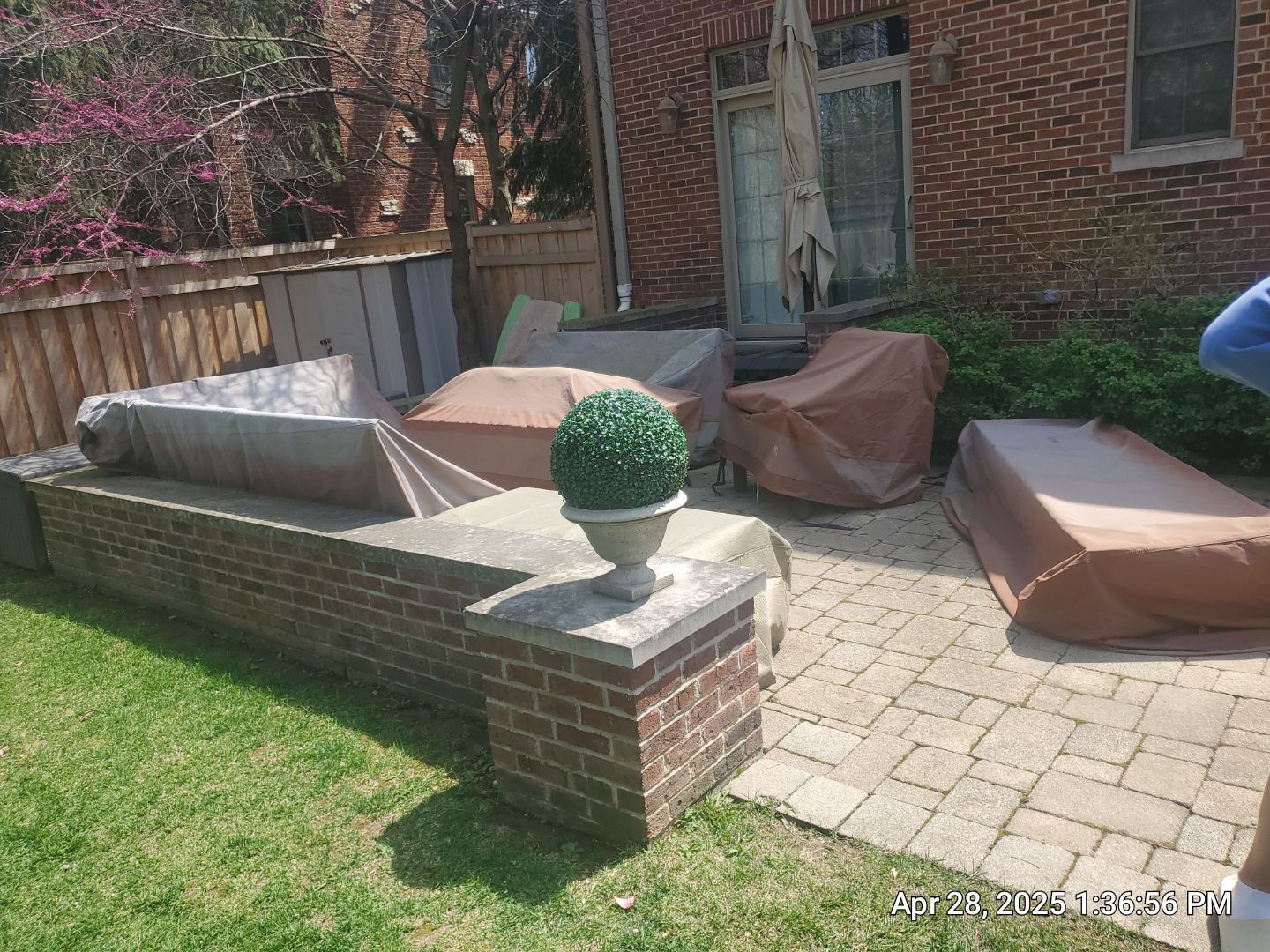 Brick paver repair, clean, seal and poly sanding by Northern Power Washing LLC.