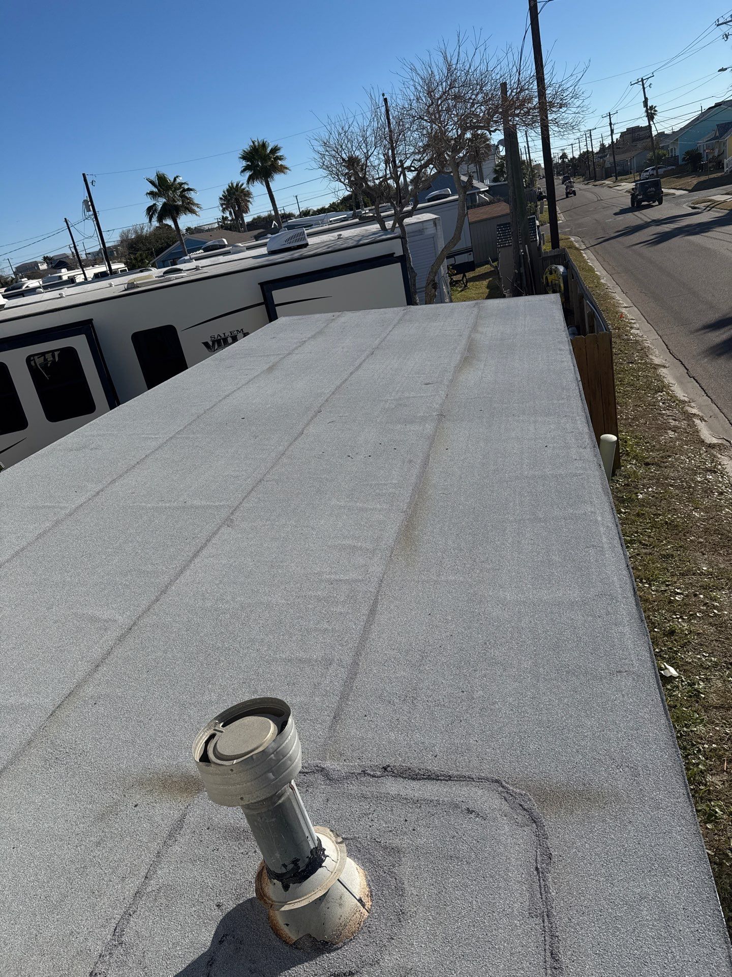 Mustang Island Flat Top by Bayfront Roofing and Construction