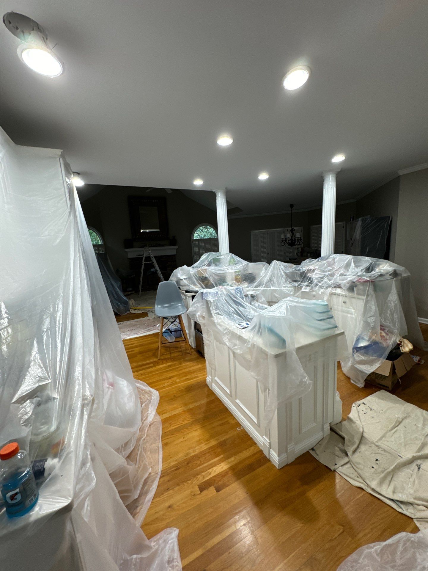 Full Interior Home Painting and Screened Porch Refinishing in Alpharetta by Swift Home Renovations