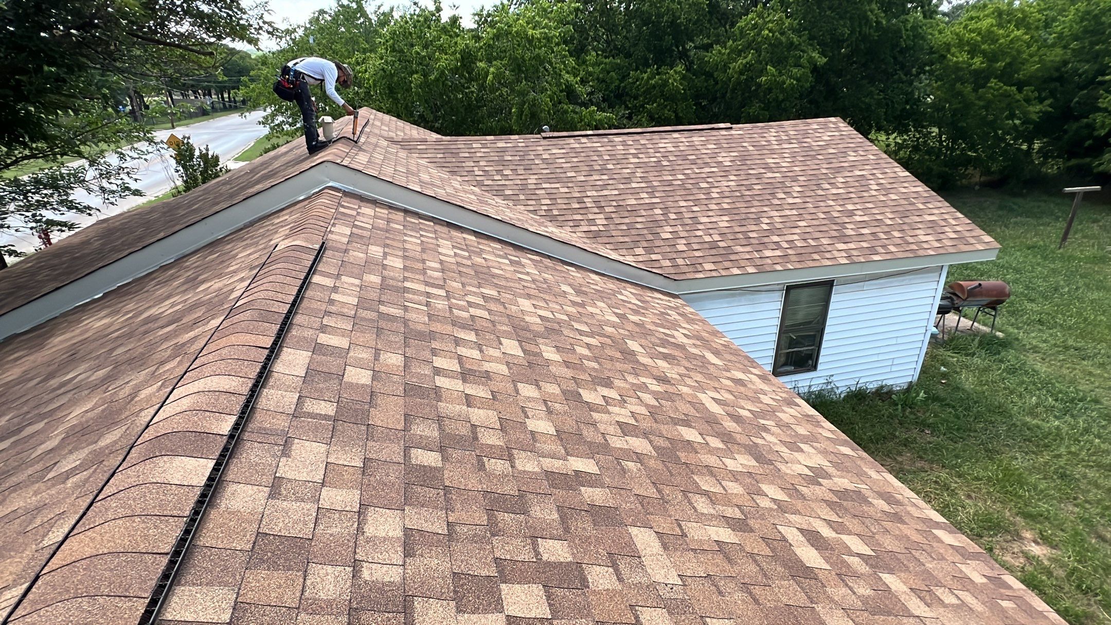 Residential Roofing Installation using ATLAS Pinnacle Pristine Shingles by Harvey Roofing & Construction