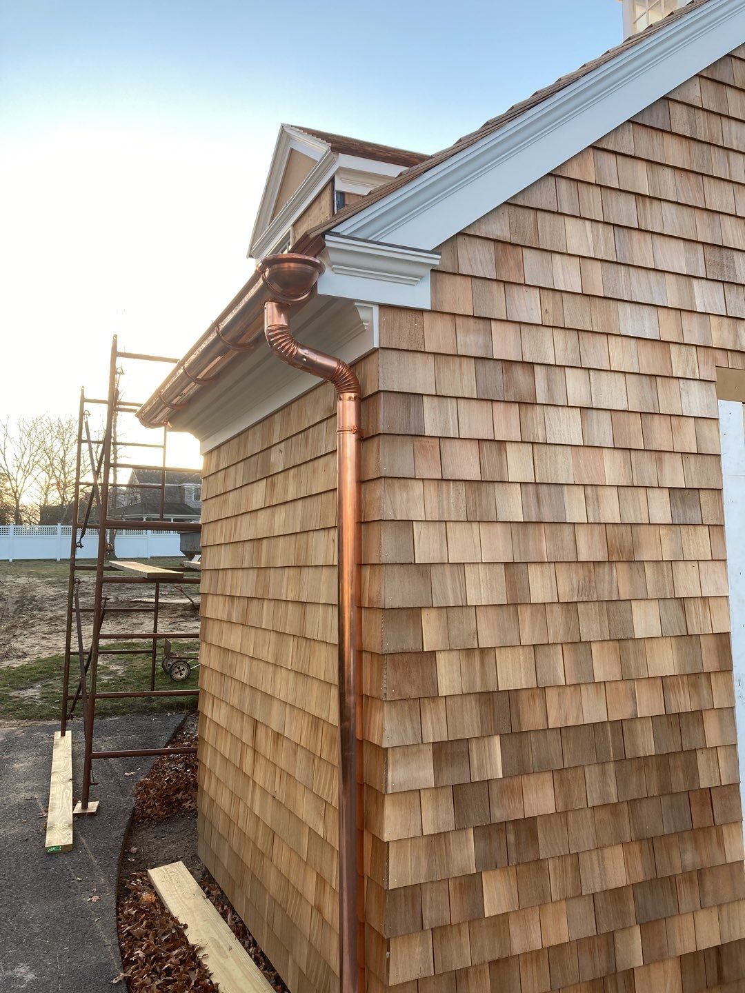 Copper Gutter Installation in Osterville, MA   by Gutter Pro Enterprises