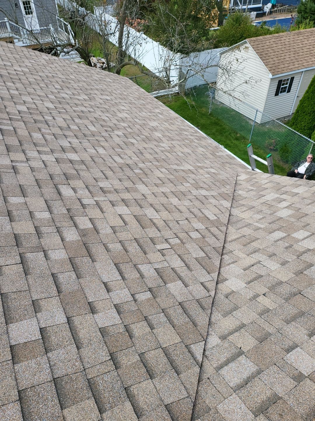 Residential Roofing Installation using Owens Corning TruDefinition Amber by A Plus Exterior