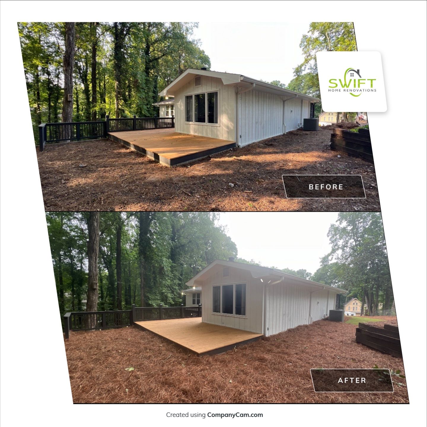 Full Interior and Exterior Home Renovation with Finished Basement in Marietta by Swift Home Renovations