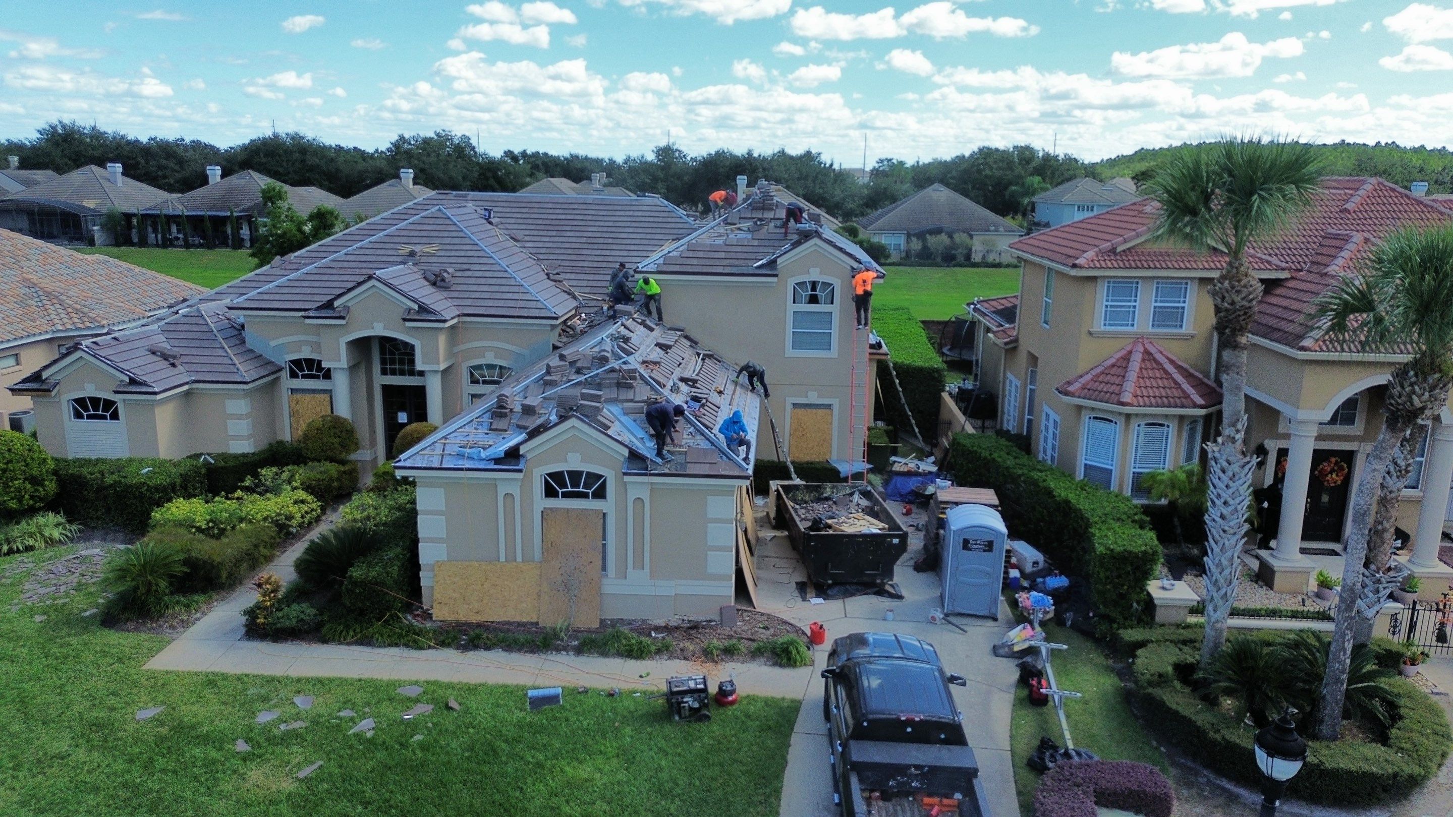 Full Concrete Tile Roof Replacement with Polyglass Underlayment in Orlando by Fortified Roofing Solutions Corp.