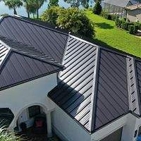 .032 Aluminum 1.5" Mechanical Seam Dark Bronze  by Total Roofing System The Metal Roof Experts