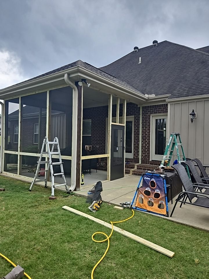 River Valley Road - Screened Porch Install  by Pillar and Pine