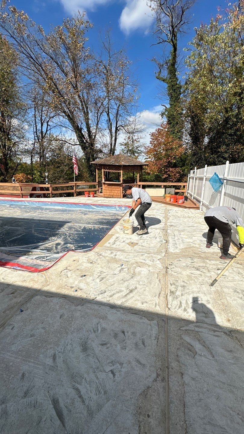 Davenport Pool Deck Project in McKees Rocks by Floors in a Day, Inc